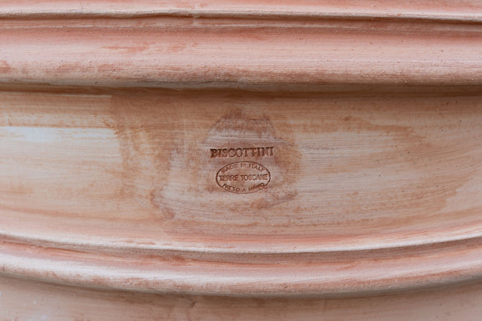 Biscottini Ciotola in Terracotta 100% Made in Italy interamente Lavorata a Mano L103XPR103XH35 CM