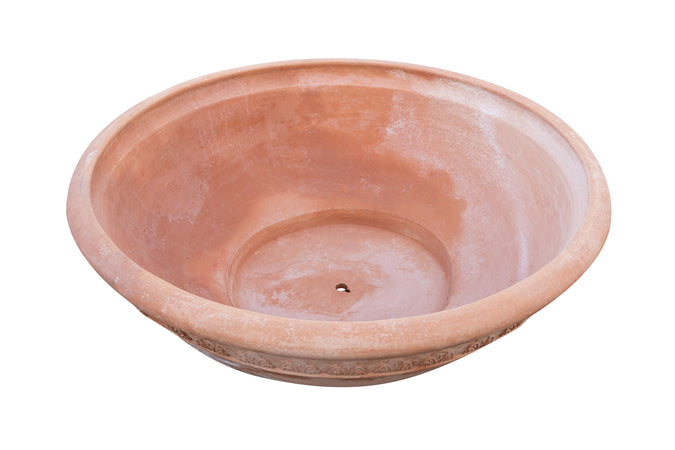 Biscottini Ciotola in Terracotta 100% Made in Italy interamente Lavorata a Mano L103XPR103XH35 CM