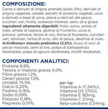 Hill's Prescription Diet Biome Digestive Pollo umido Gatti Adulti Bustina 85 gr