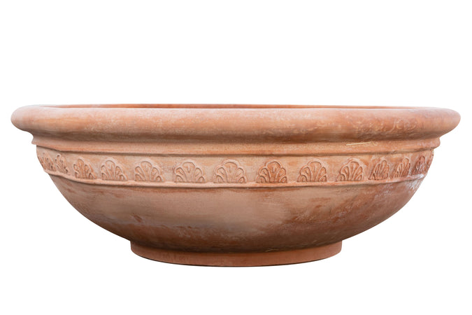 Biscottini Ciotola in Terracotta 100% Made in Italy interamente Lavorata a Mano L127XPR127XH40 CM