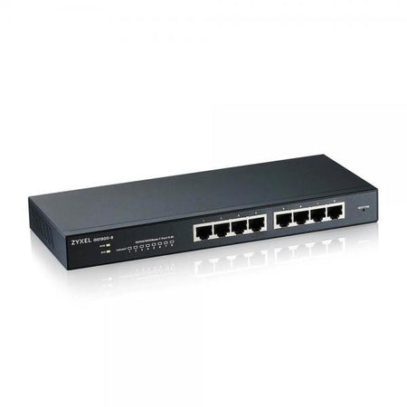 Switch GS1900-8 Gigabit Ethernet L2 gestito (10/100/1000) Nero