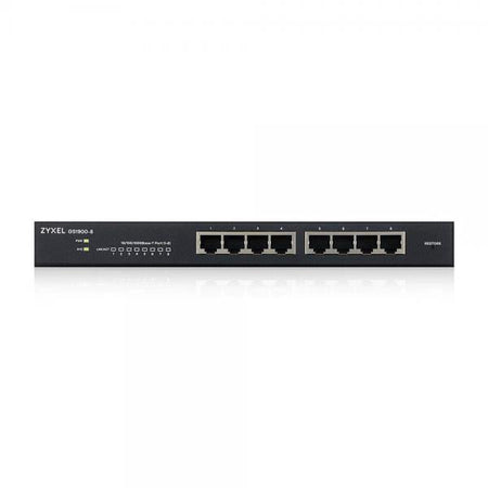 Switch GS1900-8 Gigabit Ethernet L2 gestito (10/100/1000) Nero