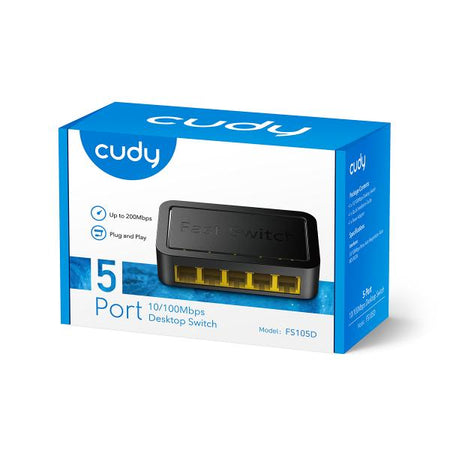 CUDY FS105D - 5-PORT 10/100 MBPS DESKTOP SWITCH