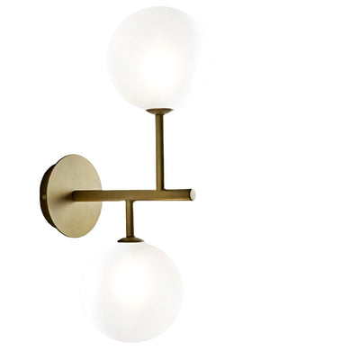Applique classica Illuminando BOLLE AP 2 OR G9 LED metallo vetro lampada soffitto parete