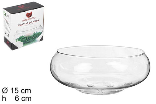 Centrotavola in vetro 15cm