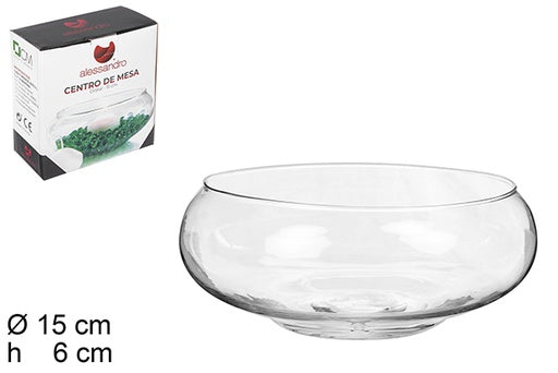 Centrotavola in vetro 15cm
