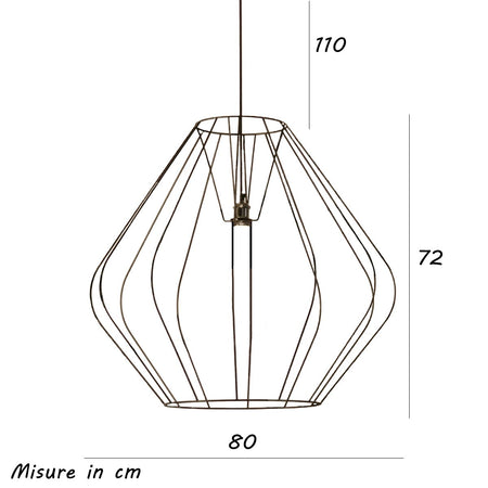 Lampadario moderno Illuminando ANFORA SP G E27 LED metallo sospensione lampada soffitto