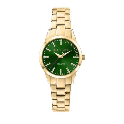 Orologio TRUSSARDI donna T-bent acciaio dorato / verde