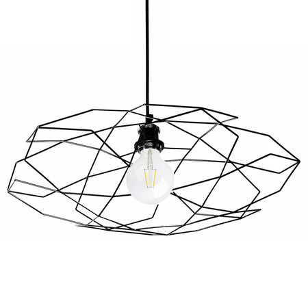 Lampadario moderno Illuminando PENTAGONO SP P E27 LED metallo sospensione lampada soffitto gabbia