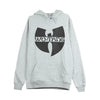 WU-WEAR Felpa Cappuccio Uomo Logo Hoody Heather Grey/black da uomo