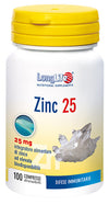 Longlife zinc 25mg 100cpr