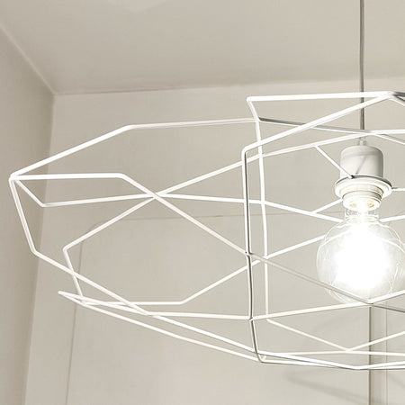 Lampadario moderno Illuminando PENTAGONO SP P E27 LED metallo sospensione lampada soffitto gabbia