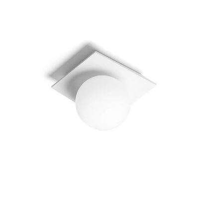 Plafoniera gesso Sforzin illuminazione CICLADI T387 GX53 LED moderno lampada soffitto