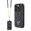 cover guess iphone15 pro blackcon laccio da collo