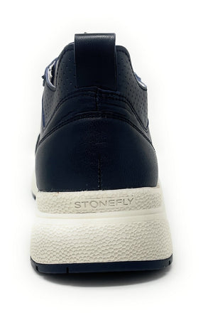 Stonefly sneakers uomo Action 29 in pelle blu 220936