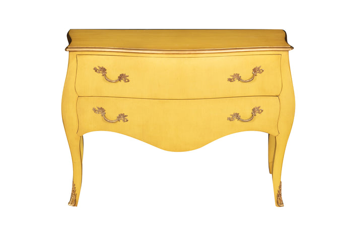 Biscottini Consolle in legno finitura giallo anticato Molto solida robusta Offerta