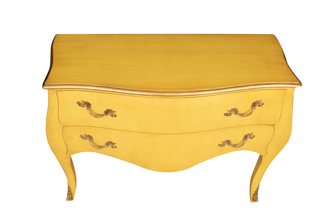 Biscottini Consolle in legno finitura giallo anticato Molto solida robusta Offerta