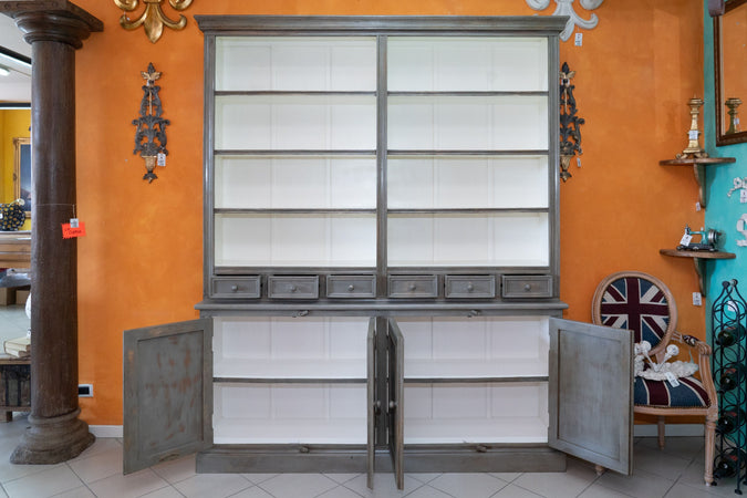 Biscottini Libreria Biscottini legno massiccio 200x42x242 stile country shabby chic