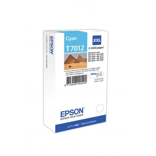 CARTUCCIA EPSON T7012 XXL CYANO 3400PG