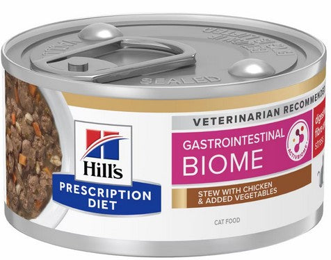 Hill's Prescription Diet Biome Stress Digestive spezzatino Pollo e Verdure umido Gatti Adulti 82 gr