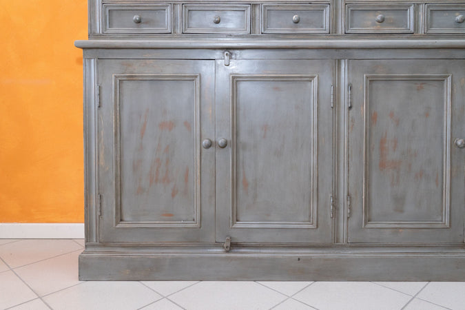 Biscottini Libreria Biscottini legno massiccio 200x42x242 stile country shabby chic