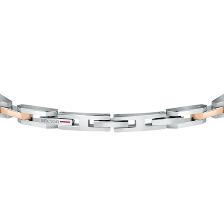 Sector Energy – Bracciale Uomo Acciaio Silver-Rose Gold (SAFT52)