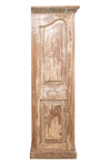 Biscottini Stipo Libreria in legno massiccio con porta antica