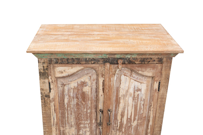 Biscottini Stipo Libreria in legno massiccio con porta antica