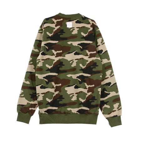 MASS DENIM Felpa Girocollo Uomo Base Crewneck Woodland Camo da uomo