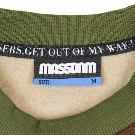 MASS DENIM Felpa Girocollo Uomo Base Crewneck Woodland Camo da uomo