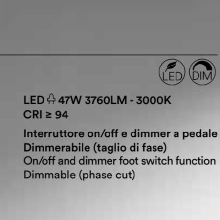 Piantana moderna Perenz illumina TWINS 8057 LED dimmerabile orientabile inclinabile terra