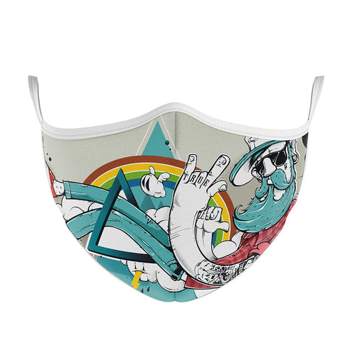 MASCHERINA ULTRA STYLE IN TNT DOPPIO STRATO - HIPPIE-S