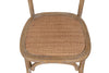 Biscottini Sedia Thonet Massello Frassino Seduta Rattan Finitura Invecchiato 45x50x88