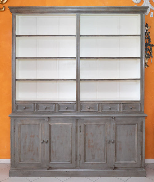 Biscottini Libreria Biscottini legno massiccio 200x42x242 stile country shabby chic