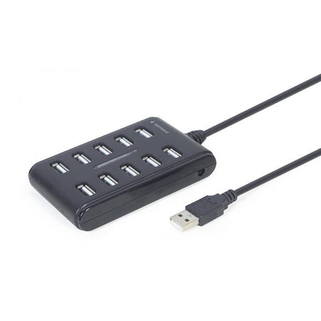 HUB USB 2.0 10 PORTE TECHMADE UHB-U2P10P-01 BLACK