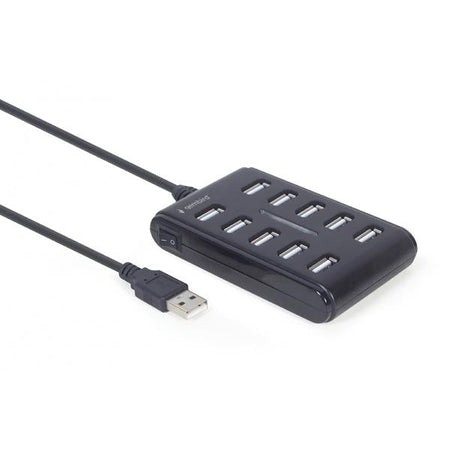 HUB USB 2.0 10 PORTE TECHMADE UHB-U2P10P-01 BLACK