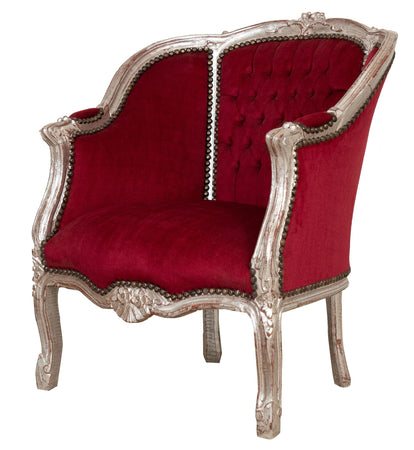 Biscottini Biscottini Poltrona Stile Francese Luigi XVI Faggio Intagliata Shabby 80x82x94