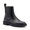 Frau Beatles in pelle nero con elastico ricoperto