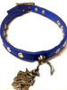 Collarino blu per cani in Ecopelle e Swarovski Pet Follie