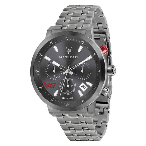 Orologio MASERATI uomo GT cronografo acciaio brunito