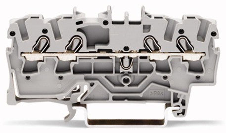 Morsettiera 4 Conduttori Grigia per Applicazioni Ex e II Wago