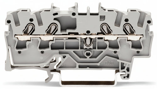 Morsettiera 4 Conduttori Grigia per Applicazioni Ex e II Wago