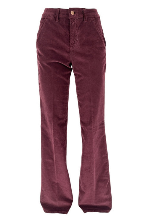 Atelier Cigala's Pantaloni Bordeaux da donna