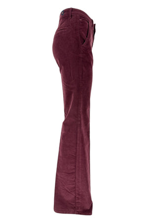 Atelier Cigala's Pantaloni Bordeaux da donna