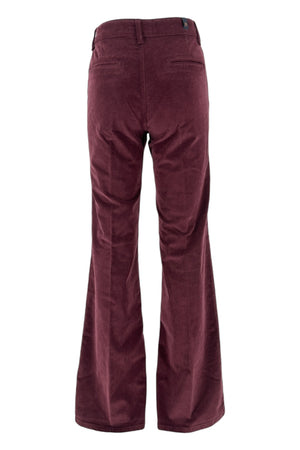 Atelier Cigala's Pantaloni Bordeaux da donna