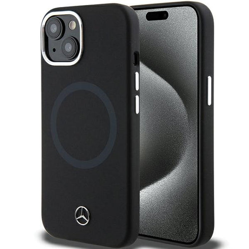 cover mercedes iphone 15/14/13  nera compatibile magsafe system