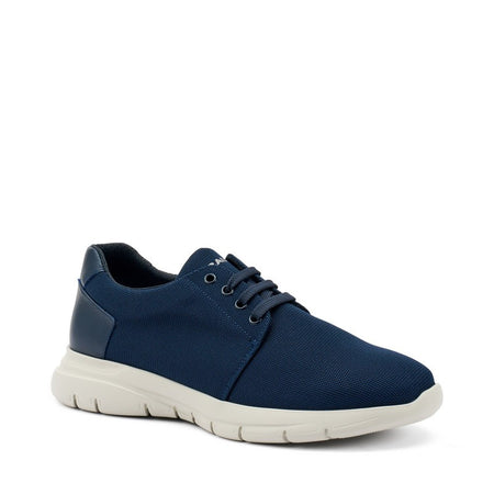 Frau sneakers uomo in tessuto tecnico blu 09X1