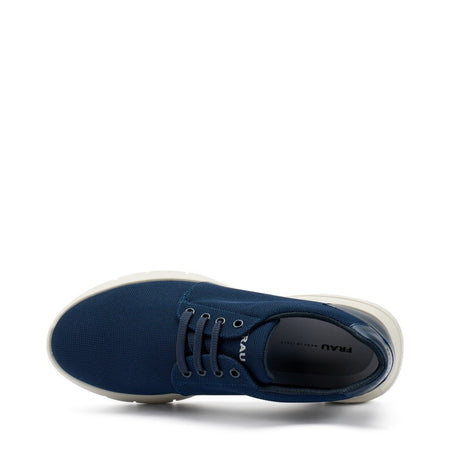 Frau sneakers uomo in tessuto tecnico blu 09X1