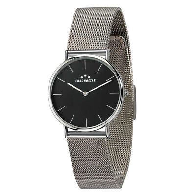 Orologio CHRONOSTAR donna Preppy mesh nero - 32 mm