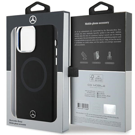 cover mercedes iphone 15 pro nera compatibile magsafe system